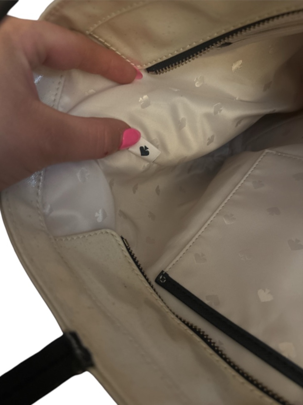 KATE SPADE New York Yours Truly Heart Stripe Hallie Luxury Handbag Purse PROJECT - Picture 9 of 16